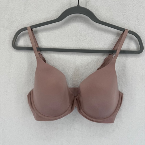 Aerie Real Sunnie Full Coverage Bra 34DD Beige Floral Lace Details - Picture 1 of 5